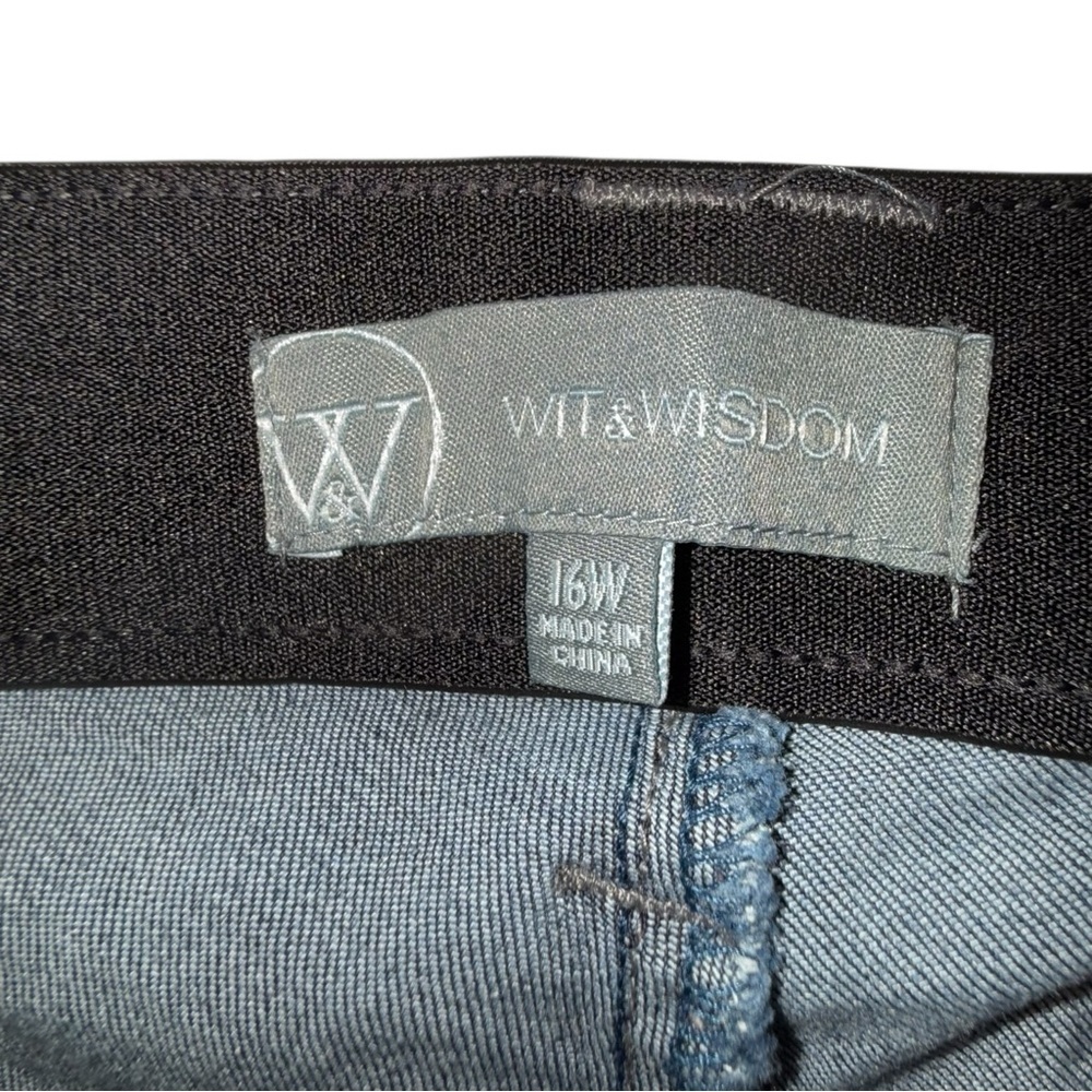 WIT & WISDOM ‘Ab’Solution Sophie Ankle Skinny Jeans - 16W Dark Navy - Picture 7 of 14